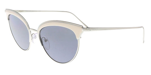 Prada PR60VS 406420 SILVER/IVORY Pilot Sunglasses
