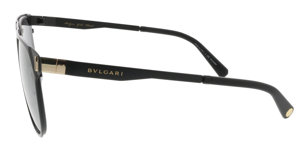 Bulgari BV5048K 409081 Matte Black/Gold Square Sunglasses