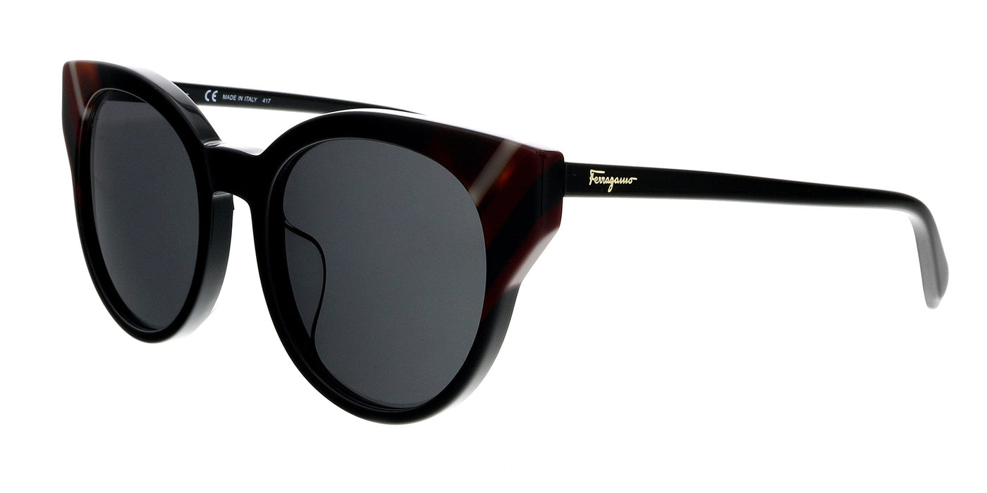 Salvatore Ferragamo SF883SA 001 Black Square Sunglasses