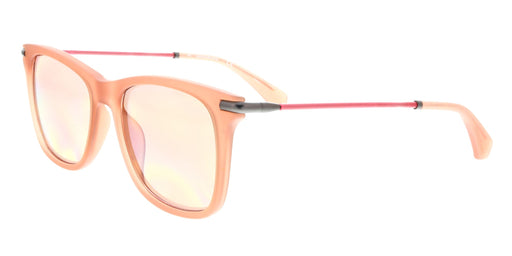 Calvin Klein CKJ512S 650 Matte Peach Round Sunglasses