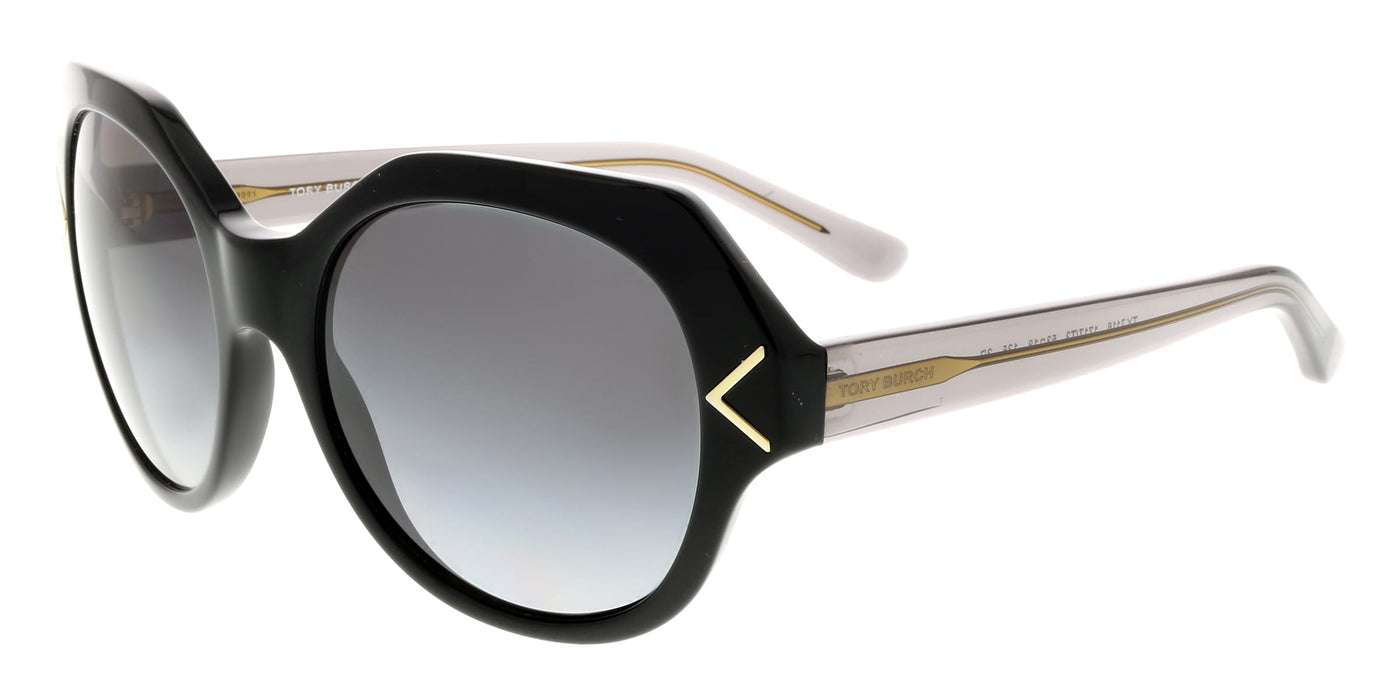 Defective Tory Burch TY7116 1717T3 Black Round Sunglasses