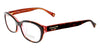 Coach  Tortoise/Pink Oval Eyeglasses