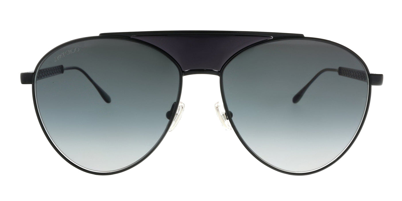 Jimmy Choo AVE/S 807 Black Aviator Sunglasses