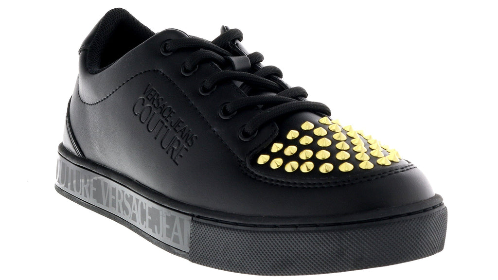 Versace Jeans Couture KIM Black/Gold Sneakers-Size:35