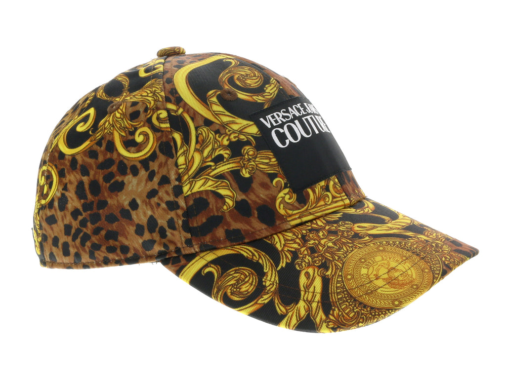 Versace Jeans Couture Black/Gold Mid Visor Leo Baroque Cap