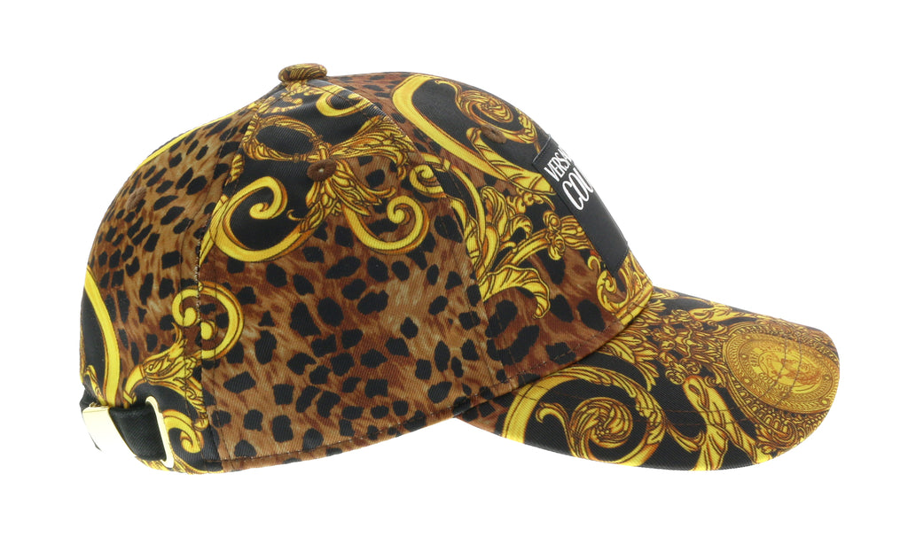 Versace Jeans Couture Black/Gold Mid Visor Leo Baroque Cap