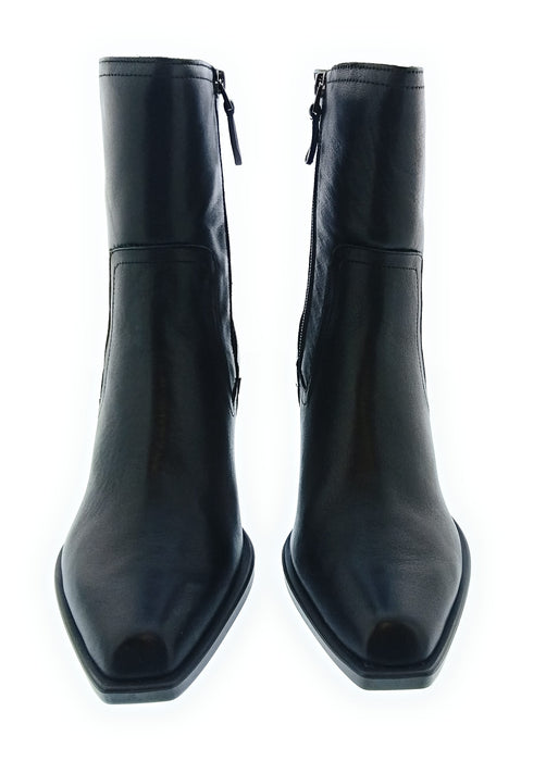 Armani Exchange Women's Black Pointed-Toe Ankle Boots-