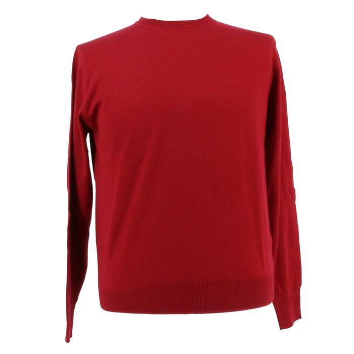 Baldisseri di Perugia Cashmere Blend Mens Red  Crewneck Sweater-L