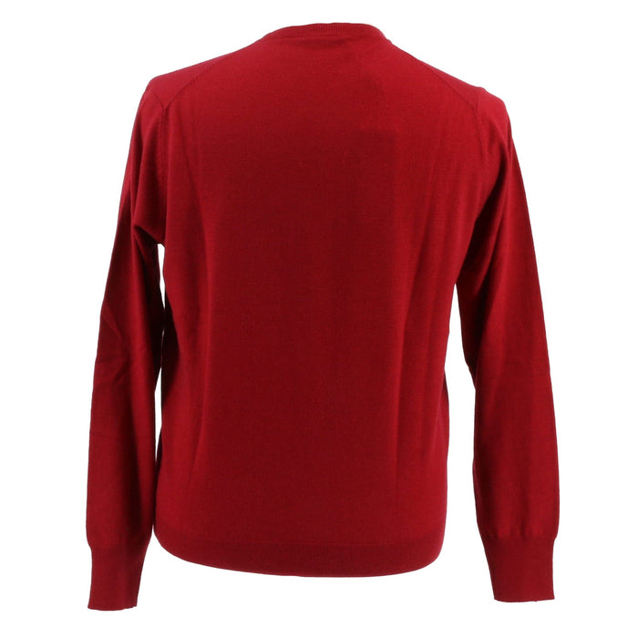 Baldisseri di Perugia Cashmere Blend Mens Red  Crewneck Sweater-L