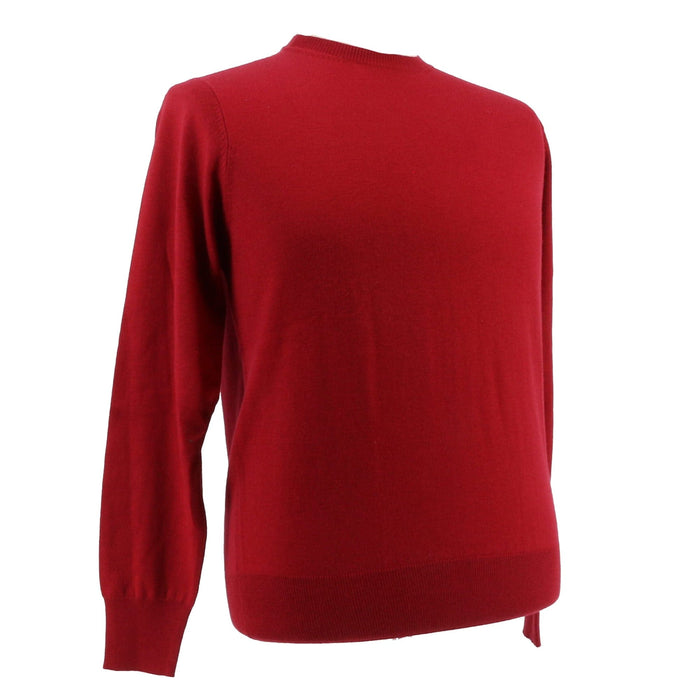 Baldisseri di Perugia Cashmere Blend Mens Red  Crewneck Sweater-L