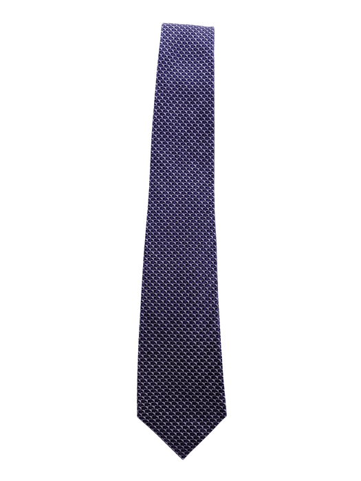 Canali Blue Geometric Pattern 100% Silk Tie