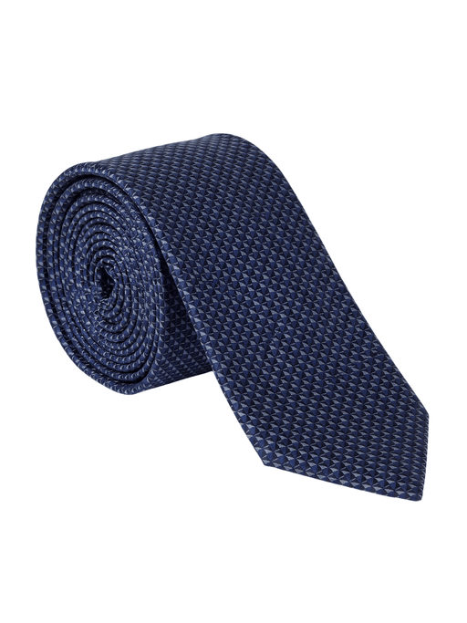 Canali Purple Geometric Pattern 100% Silk Tie