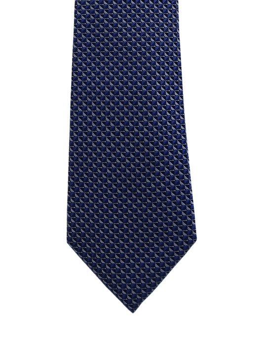 Canali Purple Geometric Pattern 100% Silk Tie