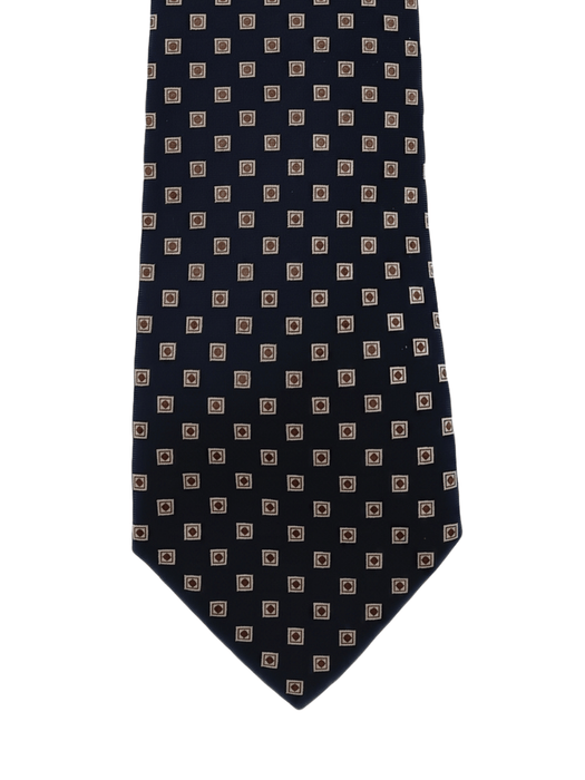 Canali Blue Diamond Pattern 100% Silk Tie
