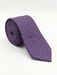 Canali Purple Solid Textured 100% Silk Tie