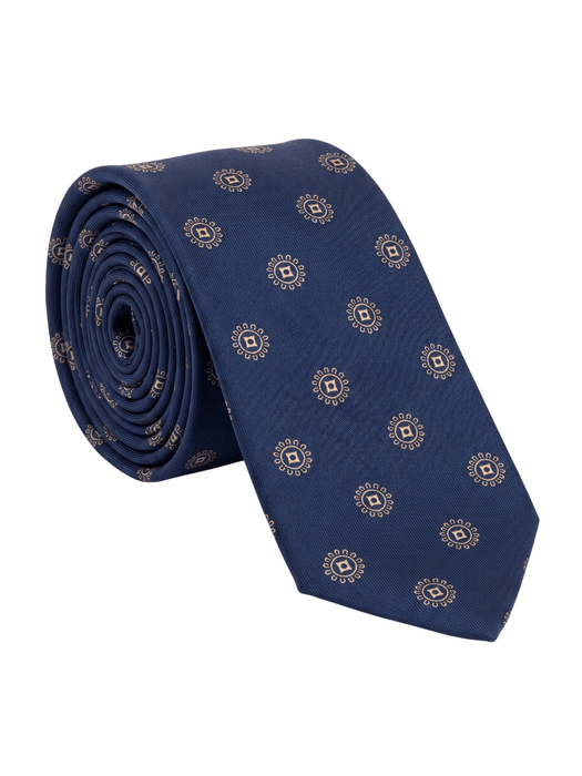 Canali Blue Diagonal Stripe 100% Silk Tie