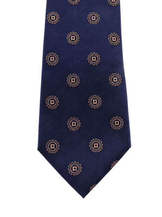 Canali Blue Diagonal Stripe 100% Silk Tie