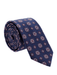 Canali Blue Square Pattern 100% Silk Tie