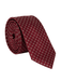 Canali Red Diamond Pattern 100% Silk Tie