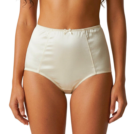 Dolce & Gabbana High-Waisted Soft White Satin Briefs-S