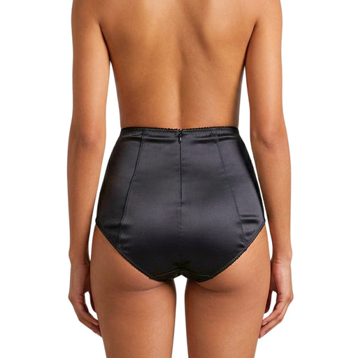 Dolce & Gabbana High-Waisted Black Satin Vintage Briefs