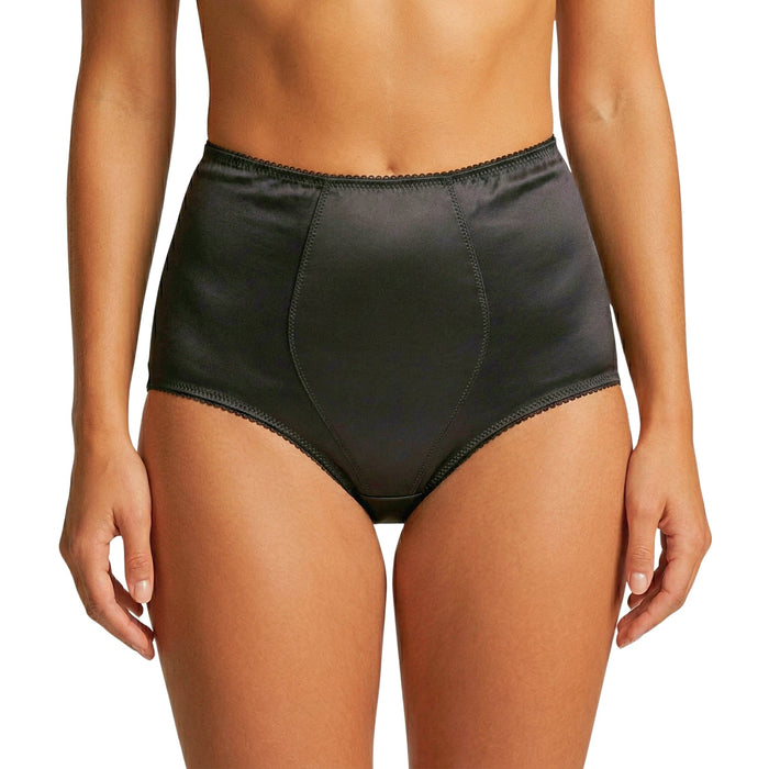 Dolce & Gabbana High-Waisted Black Satin Vintage Briefs-S