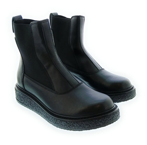 Emporio Armani Men's Black Leather Chelsea Ankle Boots-10