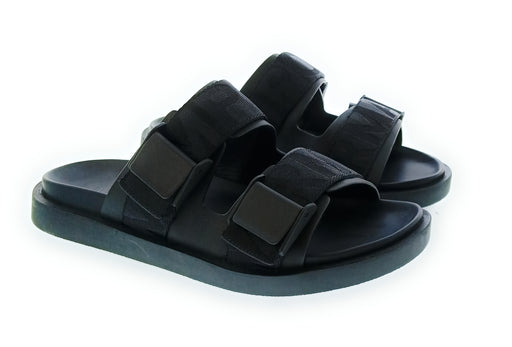 Emporio Armani Men's Black Double-Strap Logo Sport Sandals-8