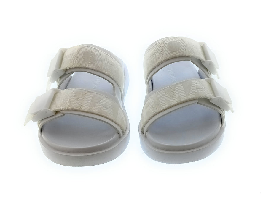 Emporio Armani Men's White Double-Strap Logo Sport Sandals-