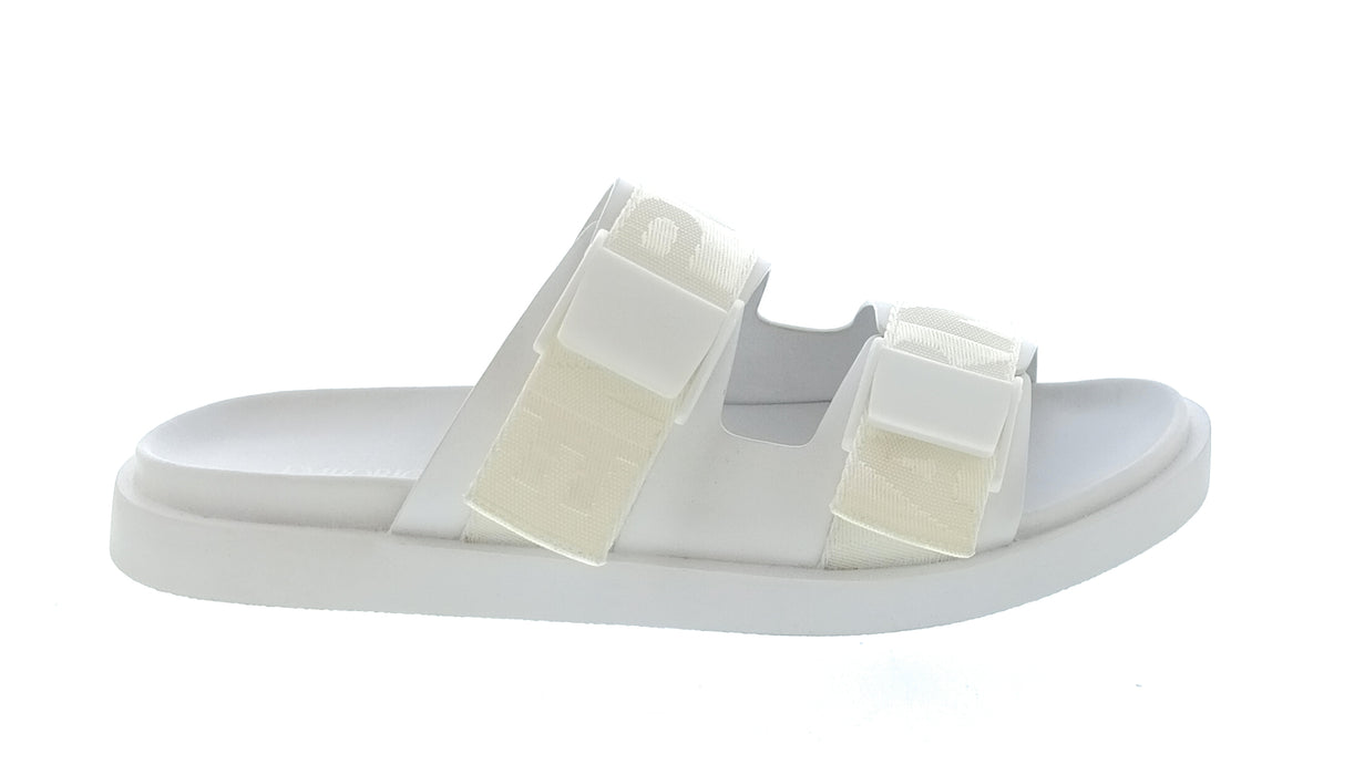 Emporio Armani Men's White Double-Strap Logo Sport Sandals-