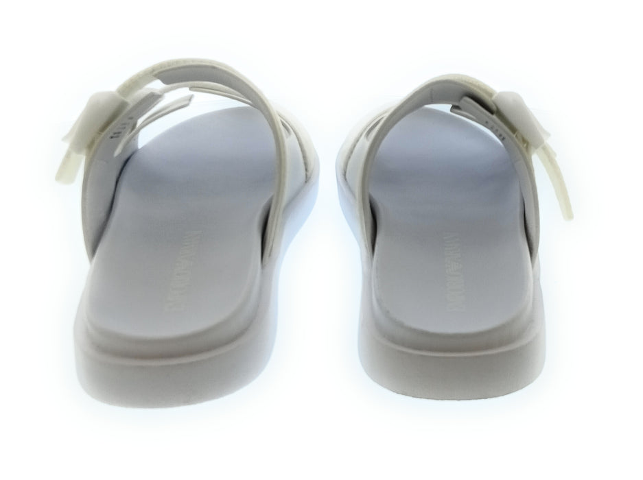 Emporio Armani Men's White Double-Strap Logo Sport Sandals-