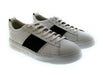 Emporio Armani Men's White Black Contrast-Panel Low-Top Sneakers-10