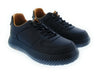 Emporio Armani Men's Navy Leather Textured-Sole Low-Top Sneakers-10