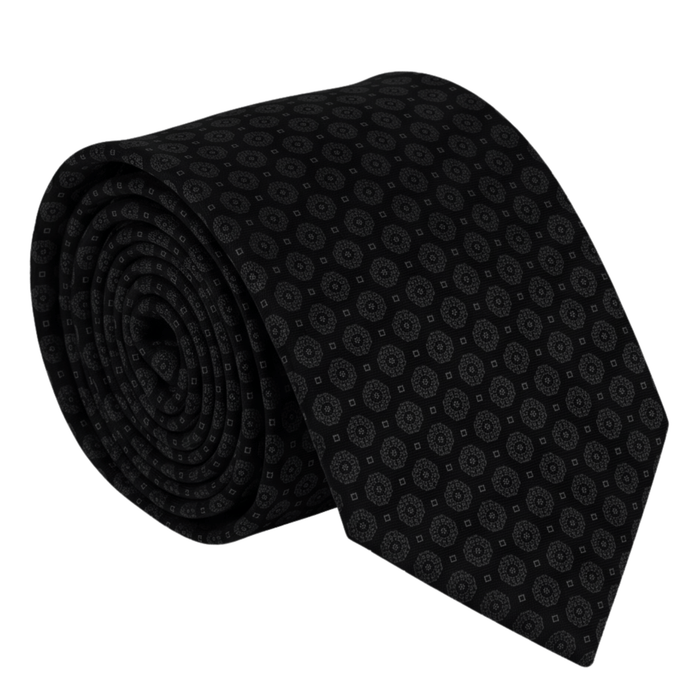 Emporio Armani Silk Blue Geometric 3in Tie – Made in Italy