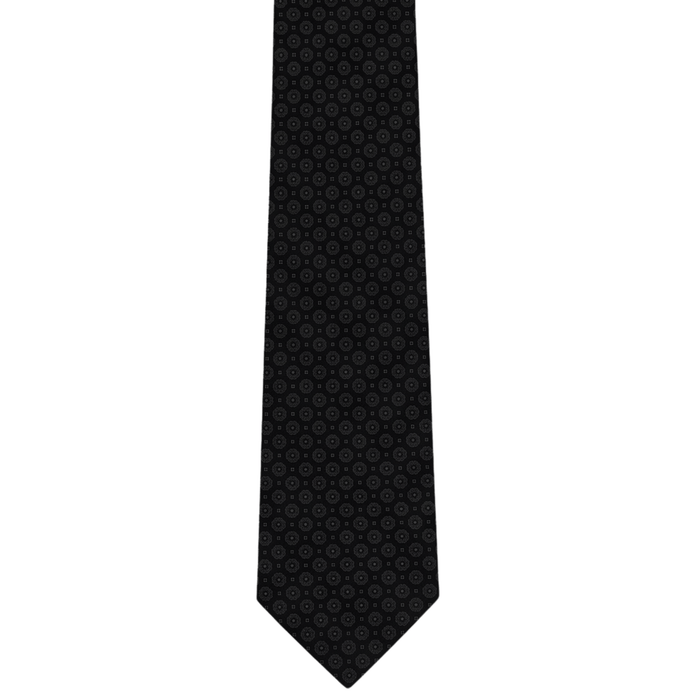 Emporio Armani Silk Blue Geometric 3in Tie – Made in Italy