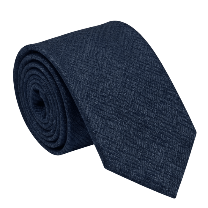Emporio Armani Silk Blue Cross Striped 3in Tie – Made in Italy