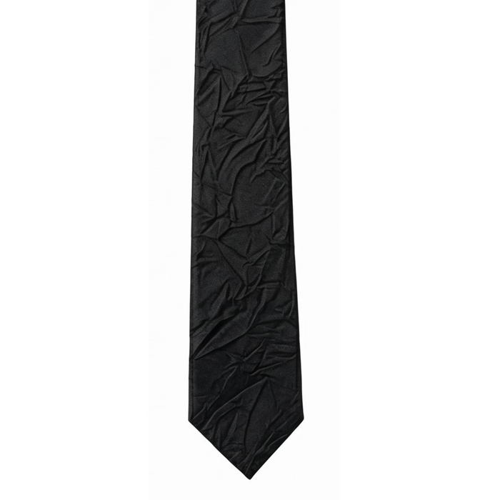 Emporio Armani Silk Black Leaf Print 2in Tie – Made in Italy