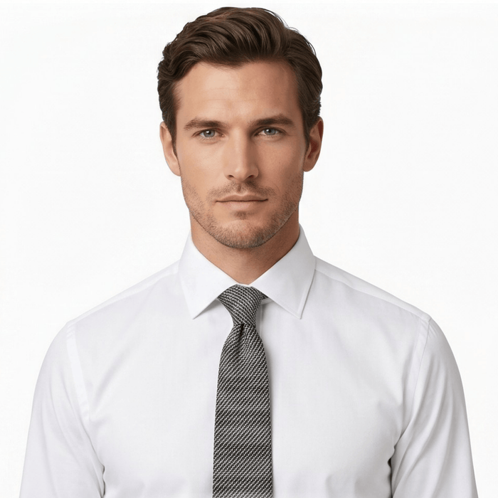 Emporio Armani Silk Blend Tan Black Line Print 2in Tie – Made in Italy