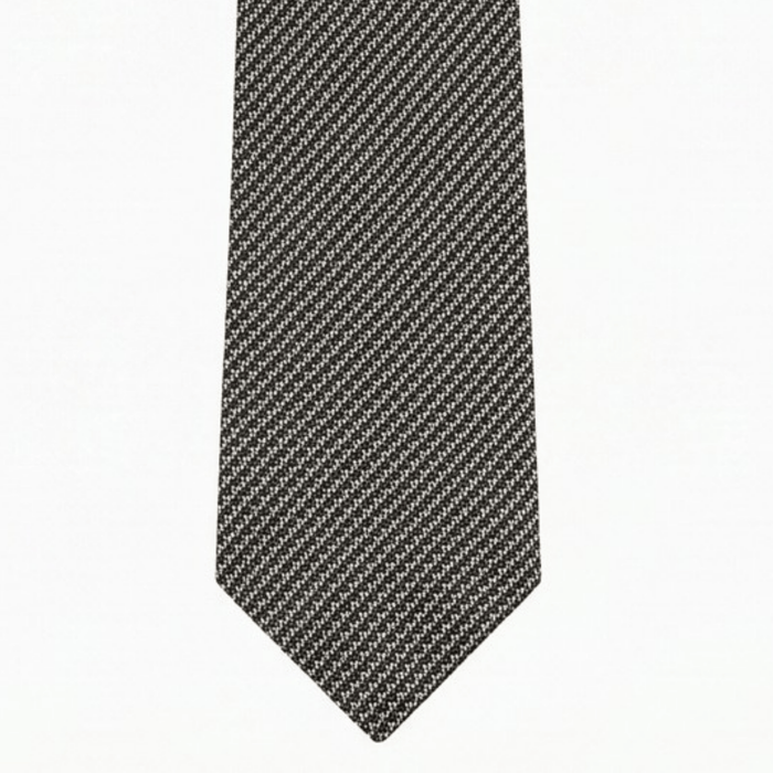 Emporio Armani Silk Blend Tan Black Line Print 2in Tie – Made in Italy