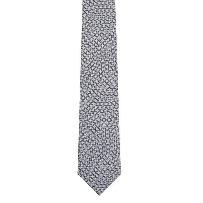 Emporio Armani Silk Blue Squared 3in Tie – Made in Italy