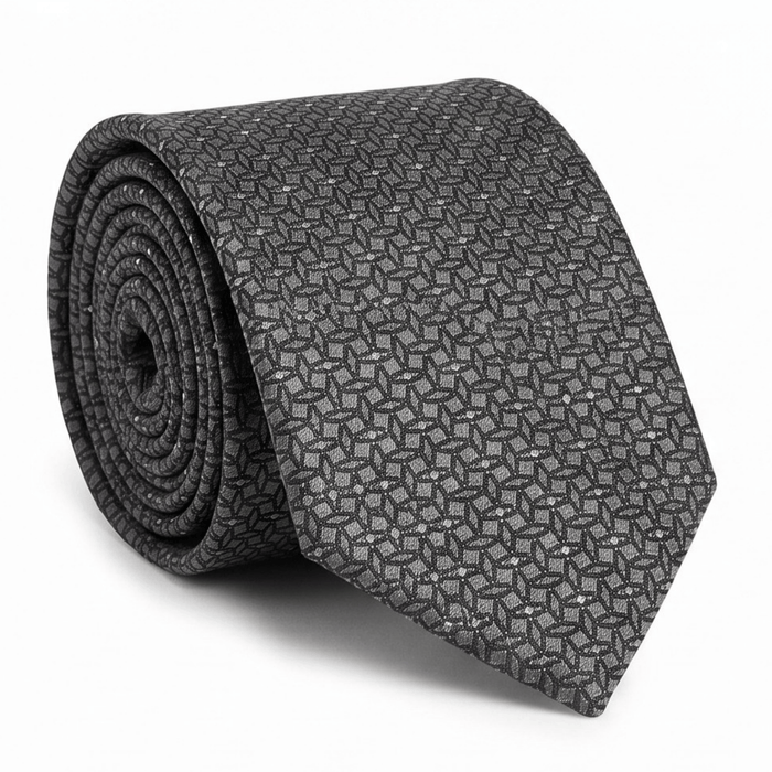 Emporio Armani Silk Purple Star 3in Tie – Made in Italy