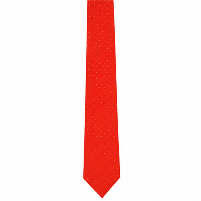 Emporio Armani Silk Red Dotted 3in Tie – Made in Italy