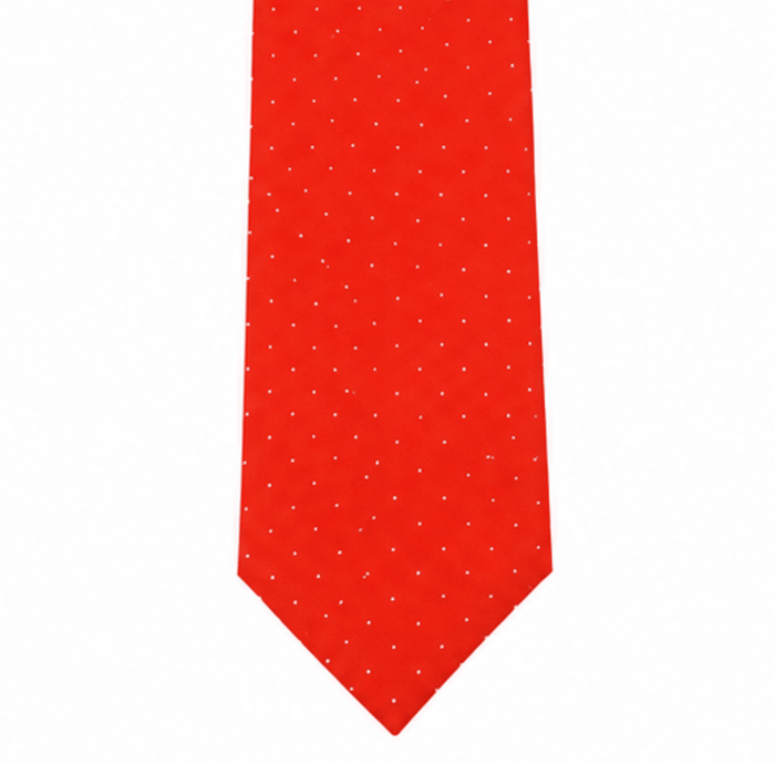 Emporio Armani Silk Red Dotted 3in Tie – Made in Italy