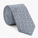 Emporio Armani 100% Silk Light Blue Geometric Tie - Made in Italy