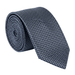 Emporio Armani 54% Polyester 46% Silk Dark Navy Chevron Tie - Made in Italy