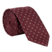 Emporio Armani 100% Silk Burgundy Square Pattern Tie - Made in Italy