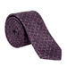 Emporio Armani 100% Silk Burgundy Abstract Line Tie - Made in Italy