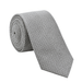 Emporio Armani 100% Silk Silver Gray Basketweave Tie - Made in Italy