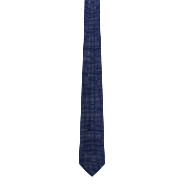 Emporio Armani 100% Silk Navy Blue Micro Dot Tie - Made in Italy