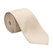 Emporio Armani 100% Silk Champagne Beige Diagonal Stripe Tie - Made in Italy